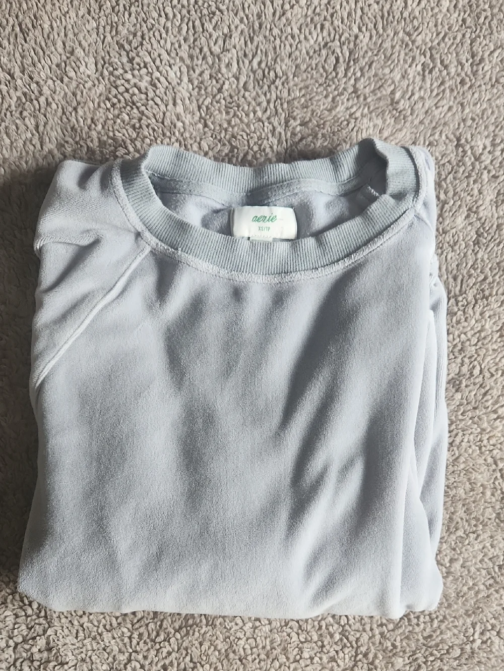 Aerie light Blue Women’s Crewneck Oversized Sweatshirt